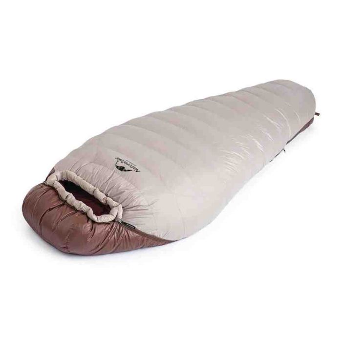 Спальник з натуральним пухом Naturehike Snowbird NH20YD001, p-р M, коричневий 2°C