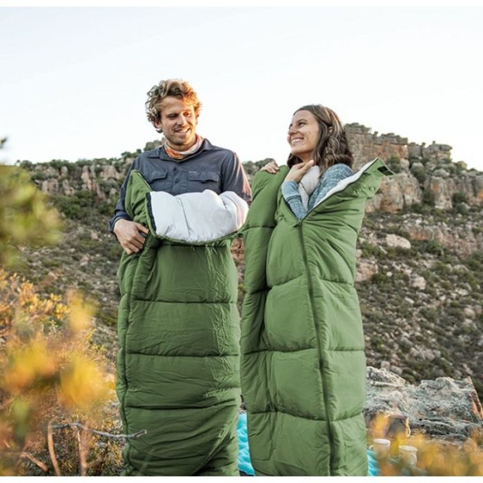 Спальний мішок Naturehike F150 NH22MSD05, лівий, зелений +13°C