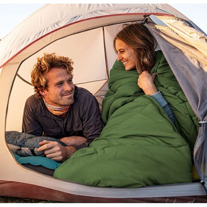 Спальний мішок Naturehike F150 NH22MSD05, правий зелений +13°C