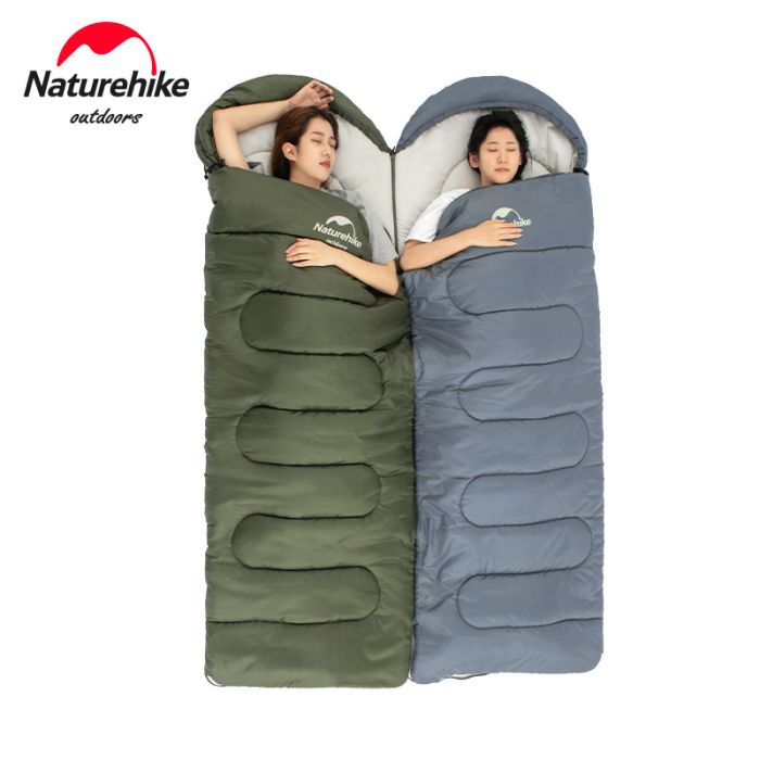 Спальний мішок Naturehike Y150L NH21MSD08, лівий, темно-зелений +11°C
