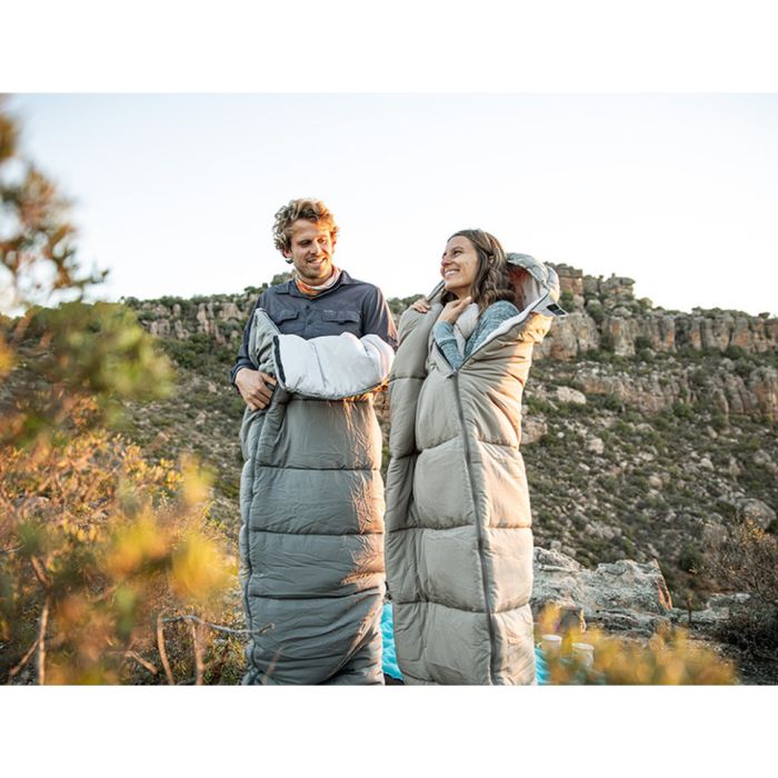 Спальник з капюшоном Naturehike M180 NH20MSD02, лівий, сірий
