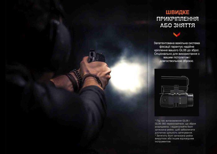 Ліхтар до пістолета Fenix GL06