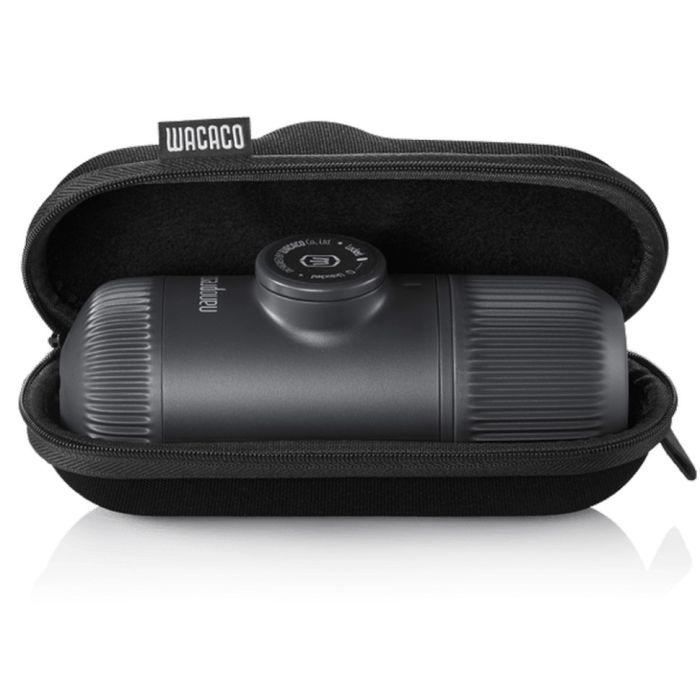 Портативна еспресо-кавоварка Wacaco Nanopresso сіра з чохлом