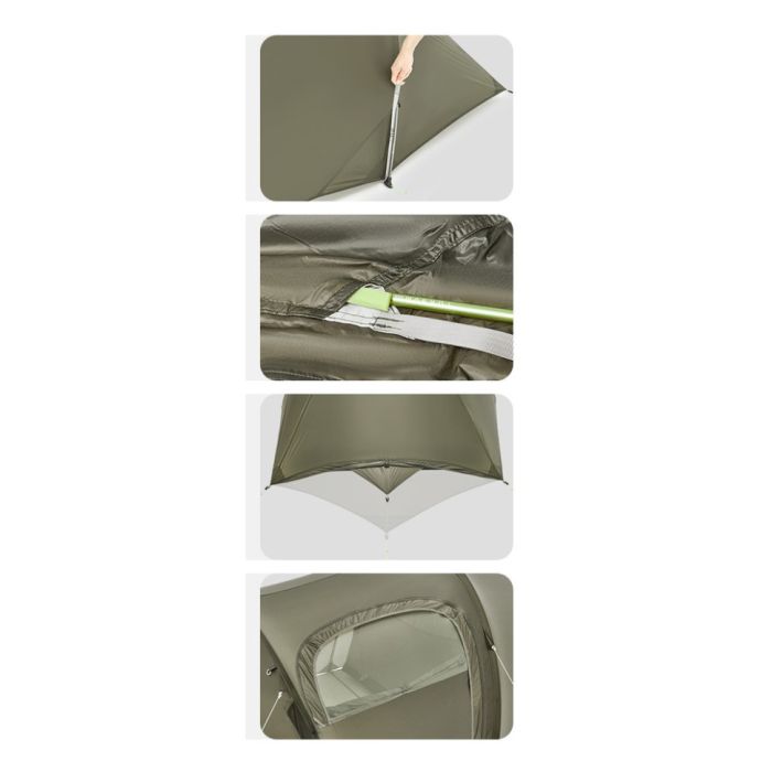 Намет двомісний Naturehike Opalus, UL, CNK2450WS036, темно-зелений