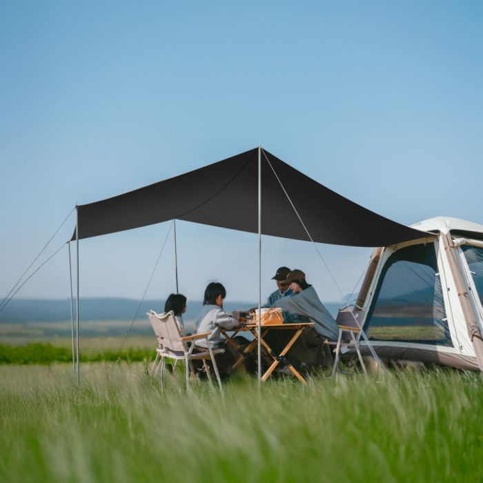 Намет чотиримісний автоматичний надувний із тентом Naturehike Ango CNK2550WS017, сірий