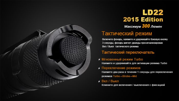 Ліхтар ручний Fenix LD22 G2 2015