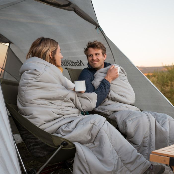Спальний мішок двомісний Naturehike NH21MSD05, блакитний