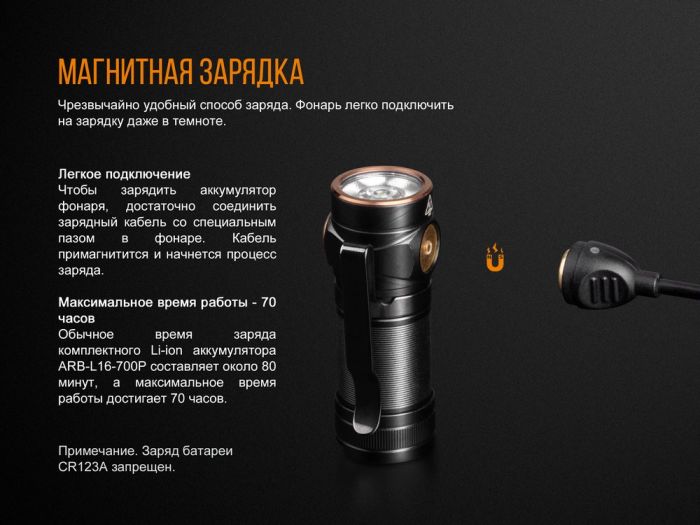 Ліхтар ручний Fenix E18R Cree XP-L HI LED