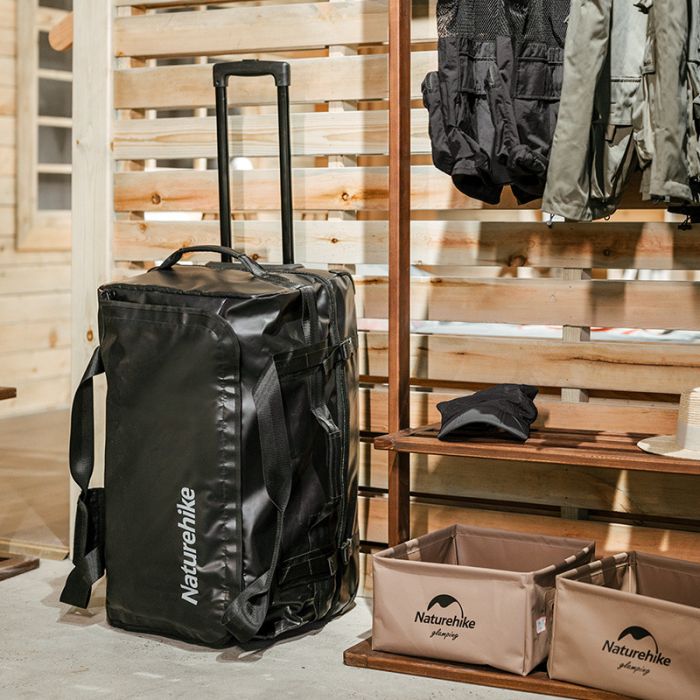 Сумка на колесах Naturehike NH21LX002, розмір L, чорна