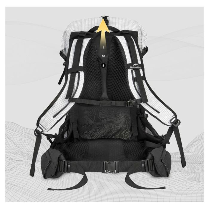 Рюкзак туристичний Naturehike CNK2450XB016, 40 л, білий, L