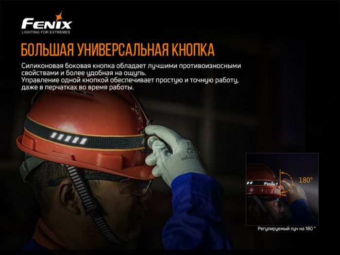 Ліхтар налобний Fenix HM61R + Складний ніж Ruike S22 Зелений