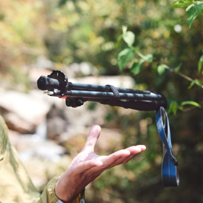 Трекінгова палиця Naturehike CNK2450DS012, 103-120 см, фіолетова