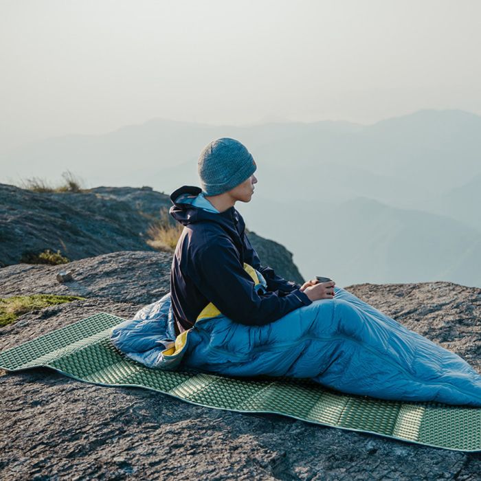 Килимок складаний IXPE Naturehike CNK2450WS044, алюмінієва плівка, 195x60х1,8 см, оливковий зелений