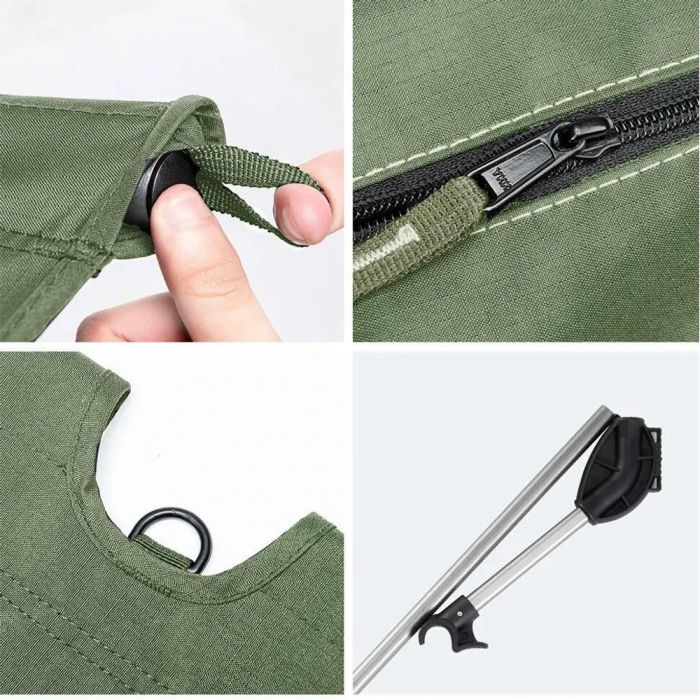 Ліжко складане Naturehike XJC05 NH20JJ001, Поліестер Oxford / алюміній, хакі