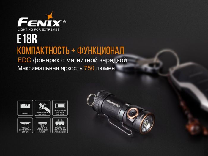 Ліхтар ручний Fenix E18R Cree XP-L HI LED