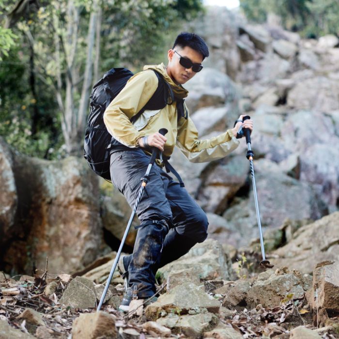 Трекінгова палиця Naturehike CNK2450DS013, 103-120 см, чорна