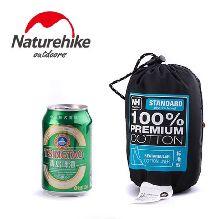 Підкладка для спального мішка Naturehike NH15S012-D, бавовна, синій