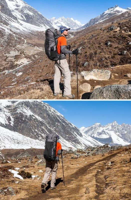Рюкзак туристичний Naturehike Rock NH19BP095, 60+5 л, чорний