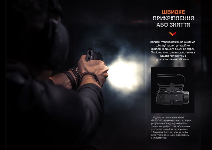 Ліхтар до пістолета Fenix GL06