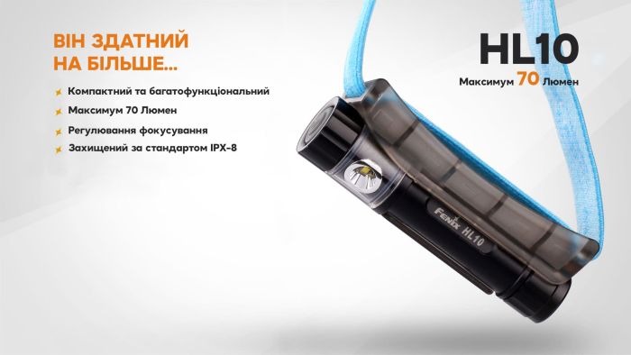 Ліхтар налобний Fenix HL10 gold