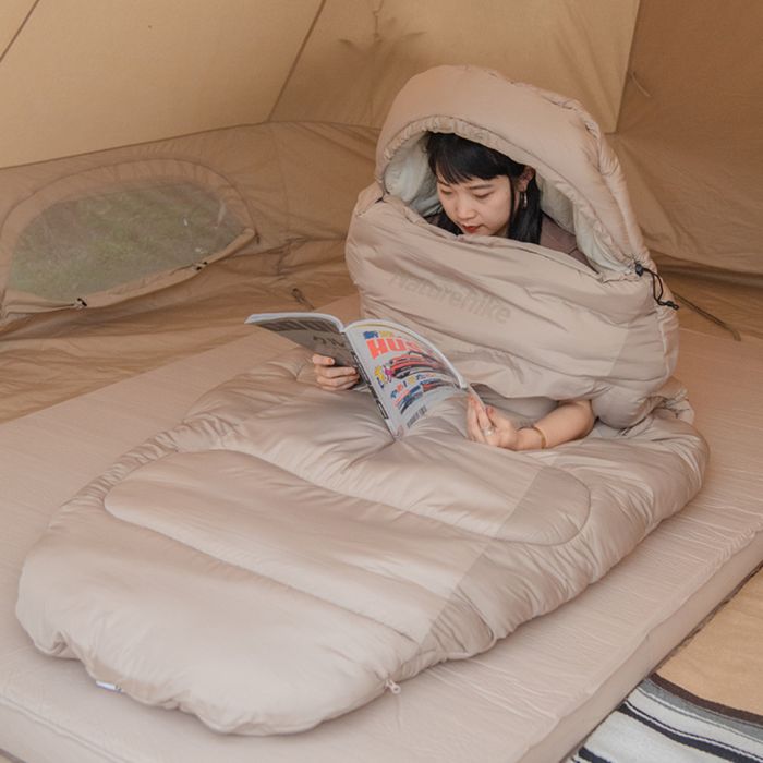 Спальний мішок овальний Naturehike PS300 CNK2350WS026, бежевий