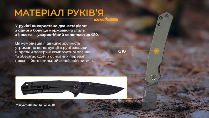 Ніж складаний Ruike P801-G