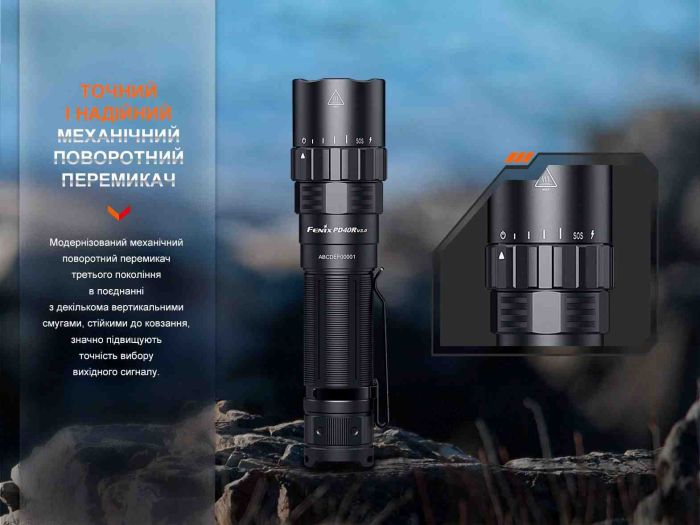 Ліхтар ручний Fenix PD40R V3.0, 3000 lm
