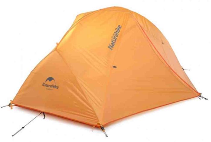 Намет надлегкий двомісний  з футпринтом Naturehike Star-River 2 Updated NH17T012-T, 210T, помаранчевий