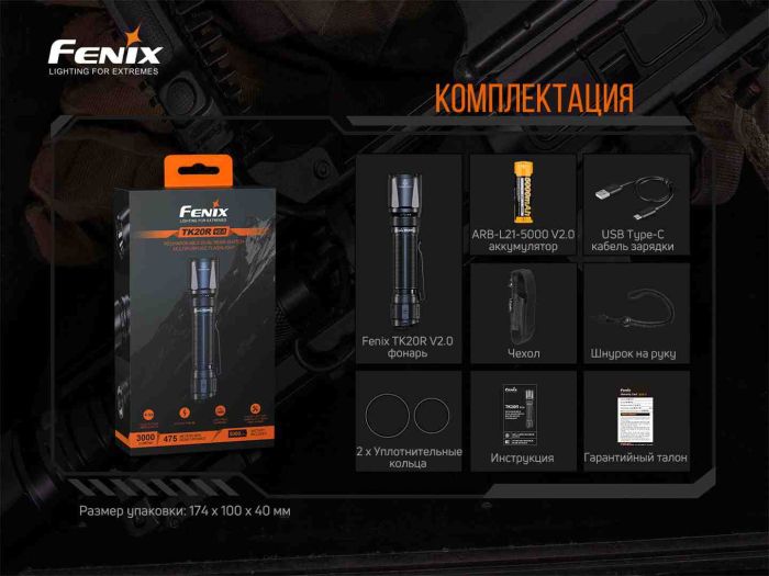 Ліхтар ручний Fenix TK20R V2.0