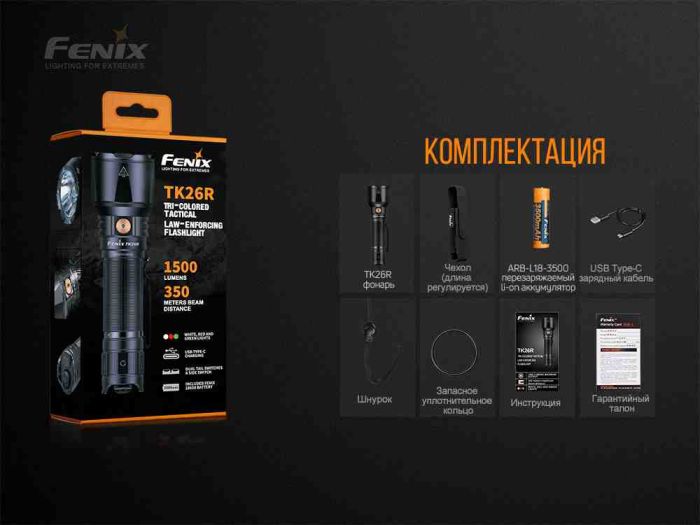 Ліхтар ручний Fenix TK26R