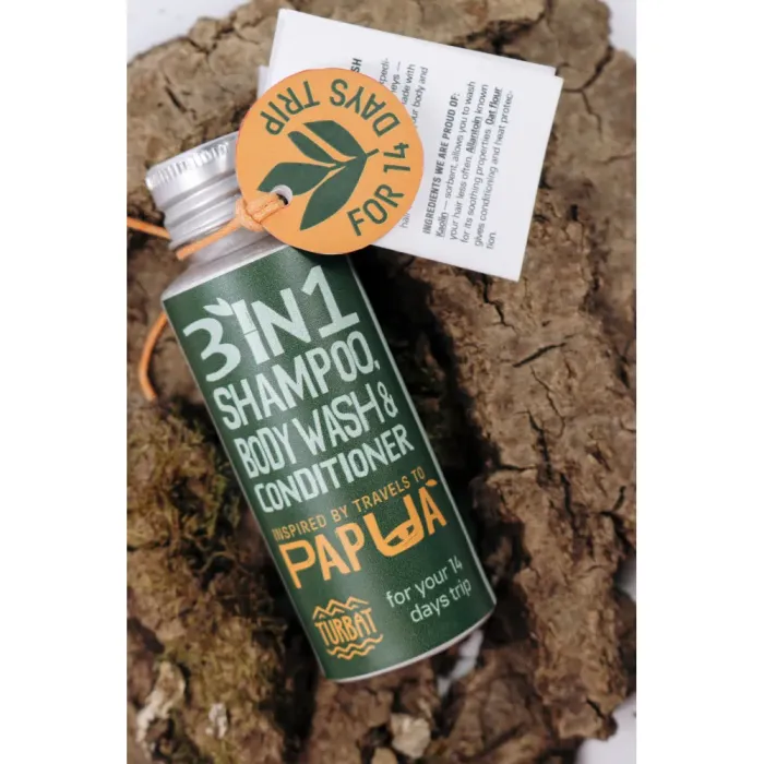 Сухий шампунь-мило-кондиціонер Turbat Papua