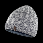 Водонепроникна шапка Dexshell Heathered Rib Knit Beanie, onesize (56-58 см), біло-сіра